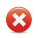 Stop with cross Icon